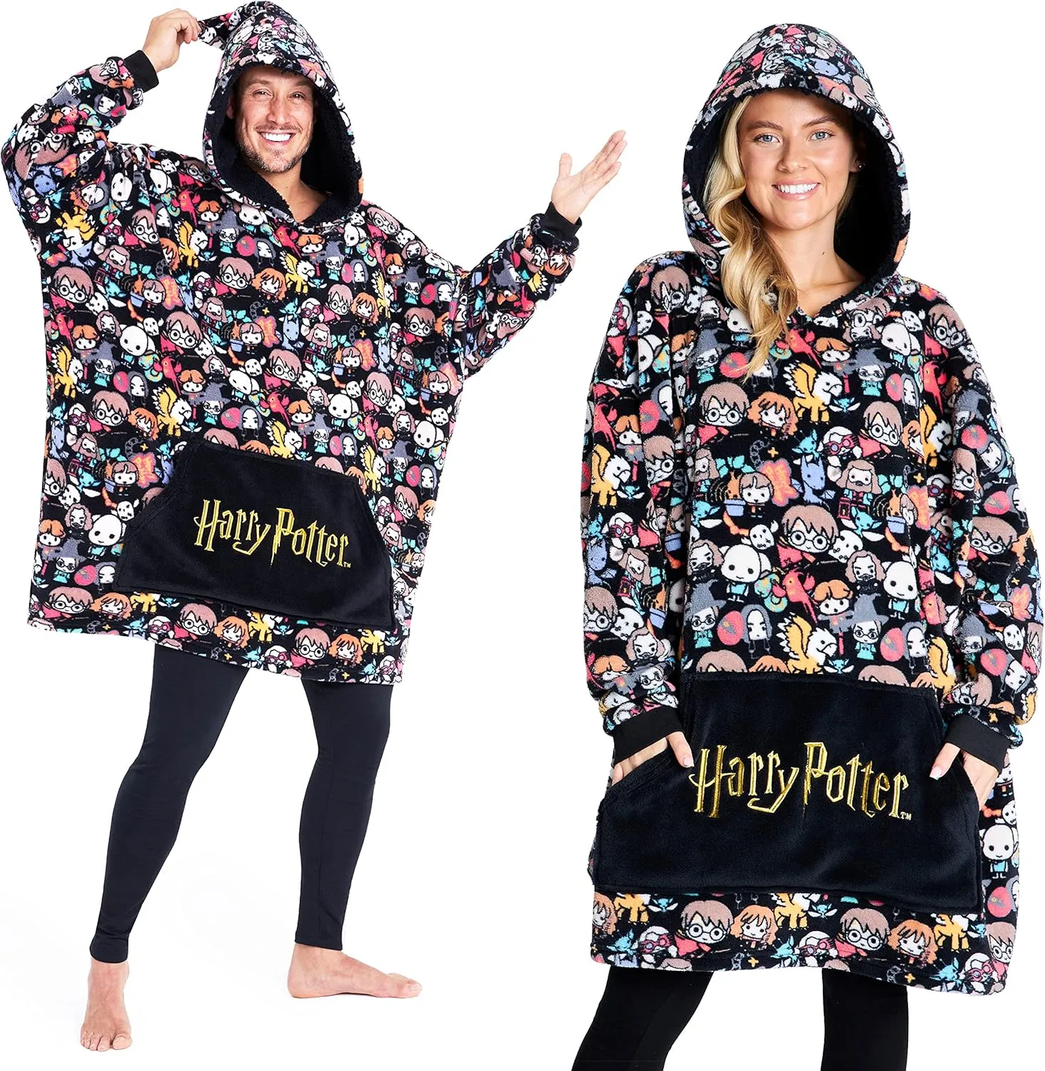 Harry Potter Blanket Hoodie for Kids Cozy Hogwarts Warm Fleece Wearable Blanket