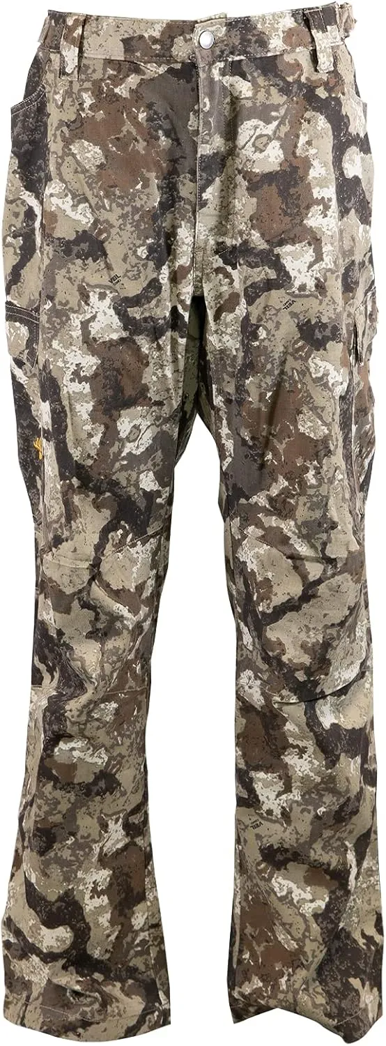 HOT SHOT Mens Camo Performance Pant, Multi-Pocket Adjustable Waist Pants, Comfortable Year-Round Deer Hunting Gear for Men