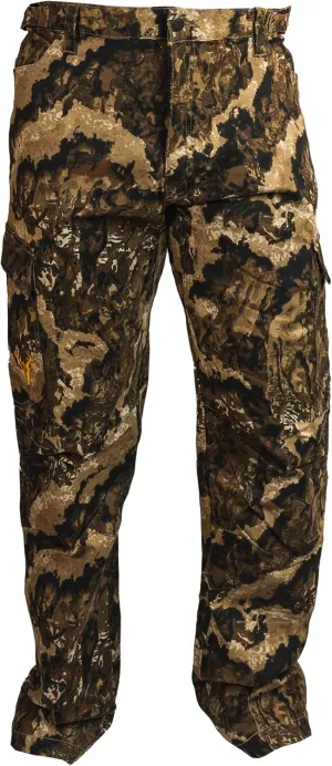 HOT SHOT Mens Camo Performance Pant, Multi-Pocket Adjustable Waist Pants, Comfortable Year-Round Deer Hunting Gear for Men