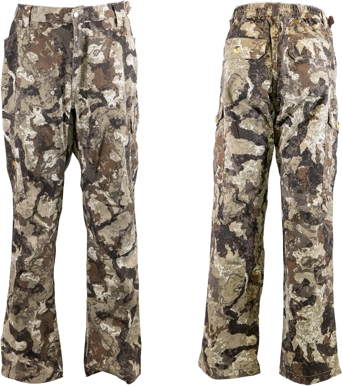 HOT SHOT Mens Camo Performance Pant, Multi-Pocket Adjustable Waist Pants, Comfortable Year-Round Deer Hunting Gear for Men