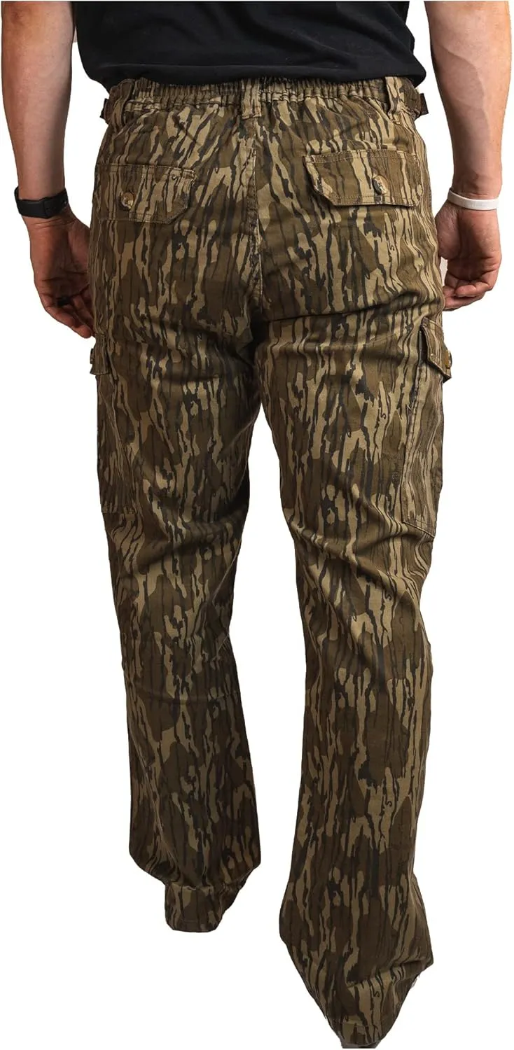 HOT SHOT Mens Camo Performance Pant, Multi-Pocket Adjustable Waist Pants, Comfortable Year-Round Deer Hunting Gear for Men