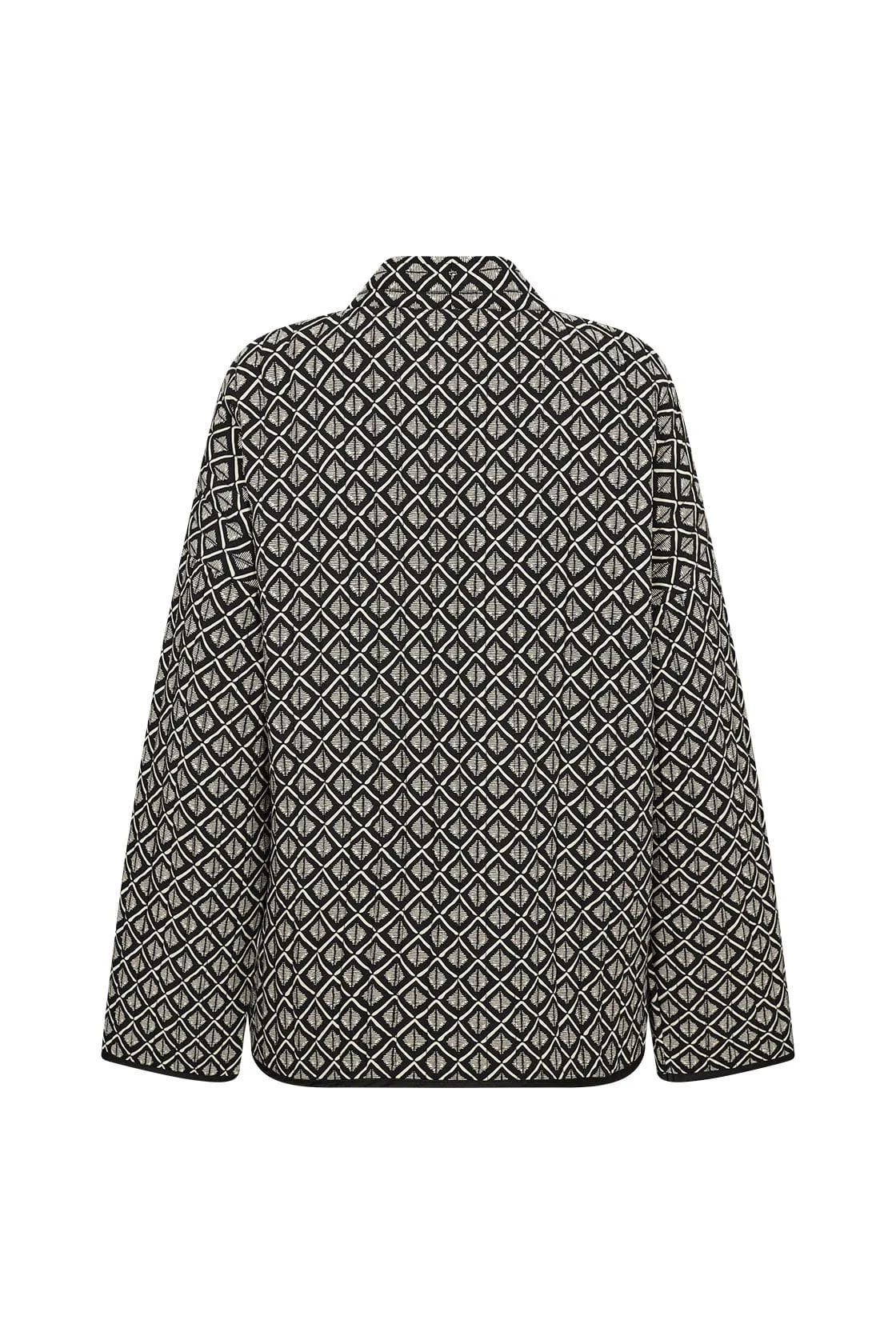 Isola Geometric Quilted Jacket - Black Combi