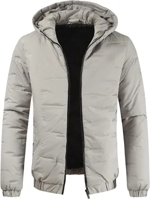 Jackets Or Men Mens Autumn And Winter Fashion Casual Solid Color Padded Warm Cotton Coat Cotton All Winter