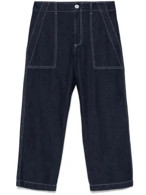 Jejia Straight Leg Trousers in Denim