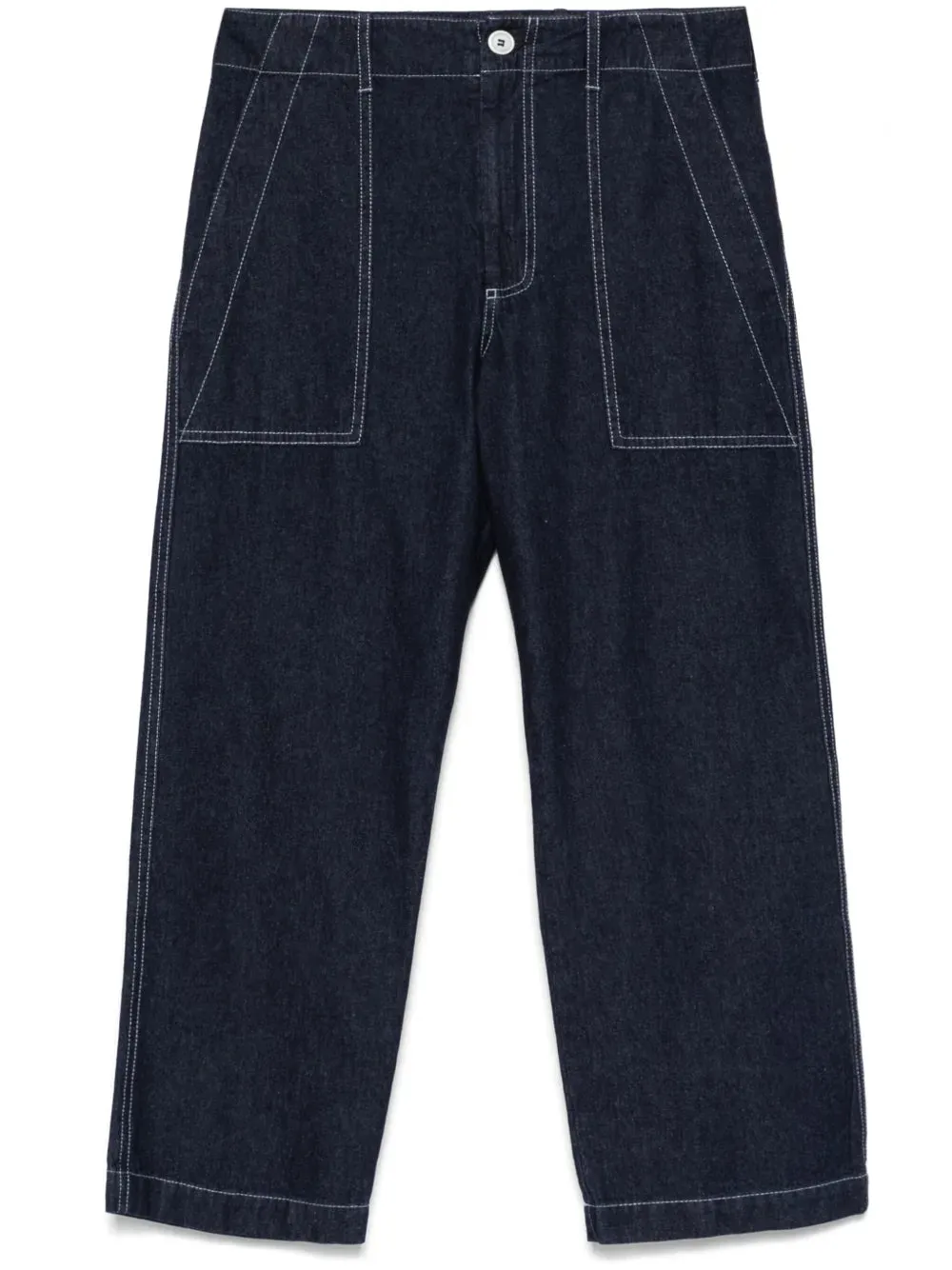 Jejia Straight Leg Trousers in Denim