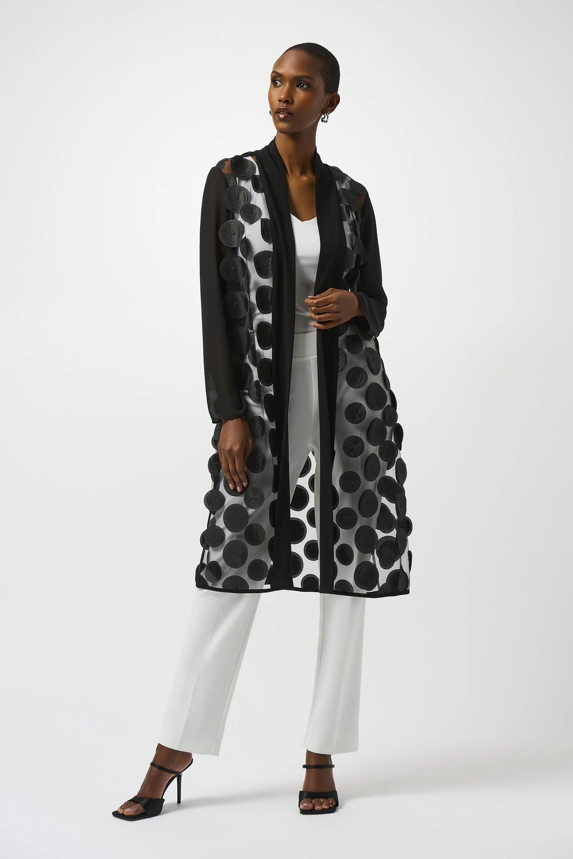Joseph Ribkoff 3D Dot and Mesh Cover-Up