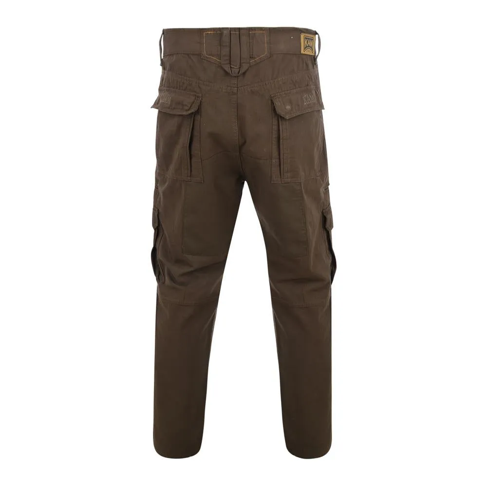 Kam Men's Big Size Heavy Duty Cargo Trousers (118) Waist 40" to 60"