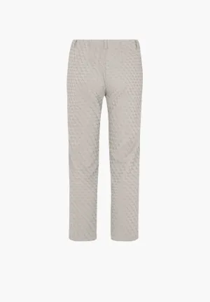 Kelly Regular Crop - Grey Sand Jacquard