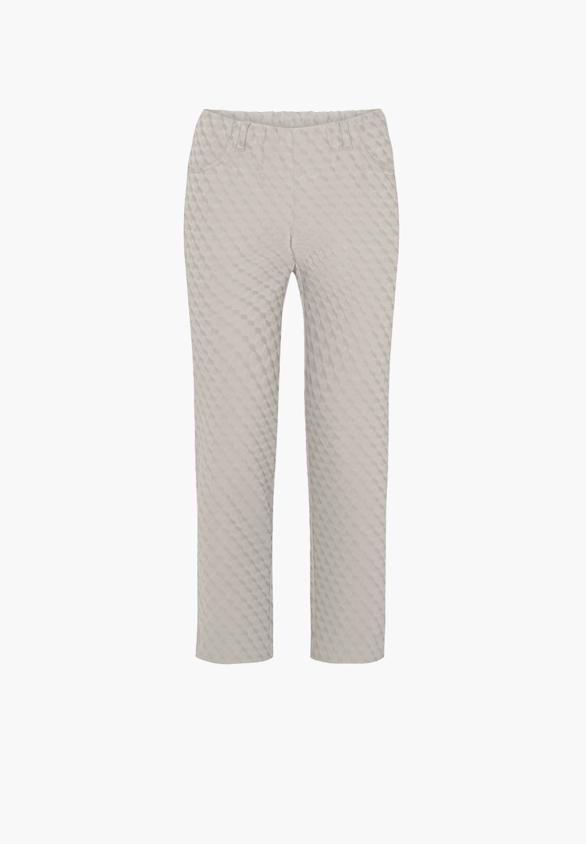 Kelly Regular Crop - Grey Sand Jacquard