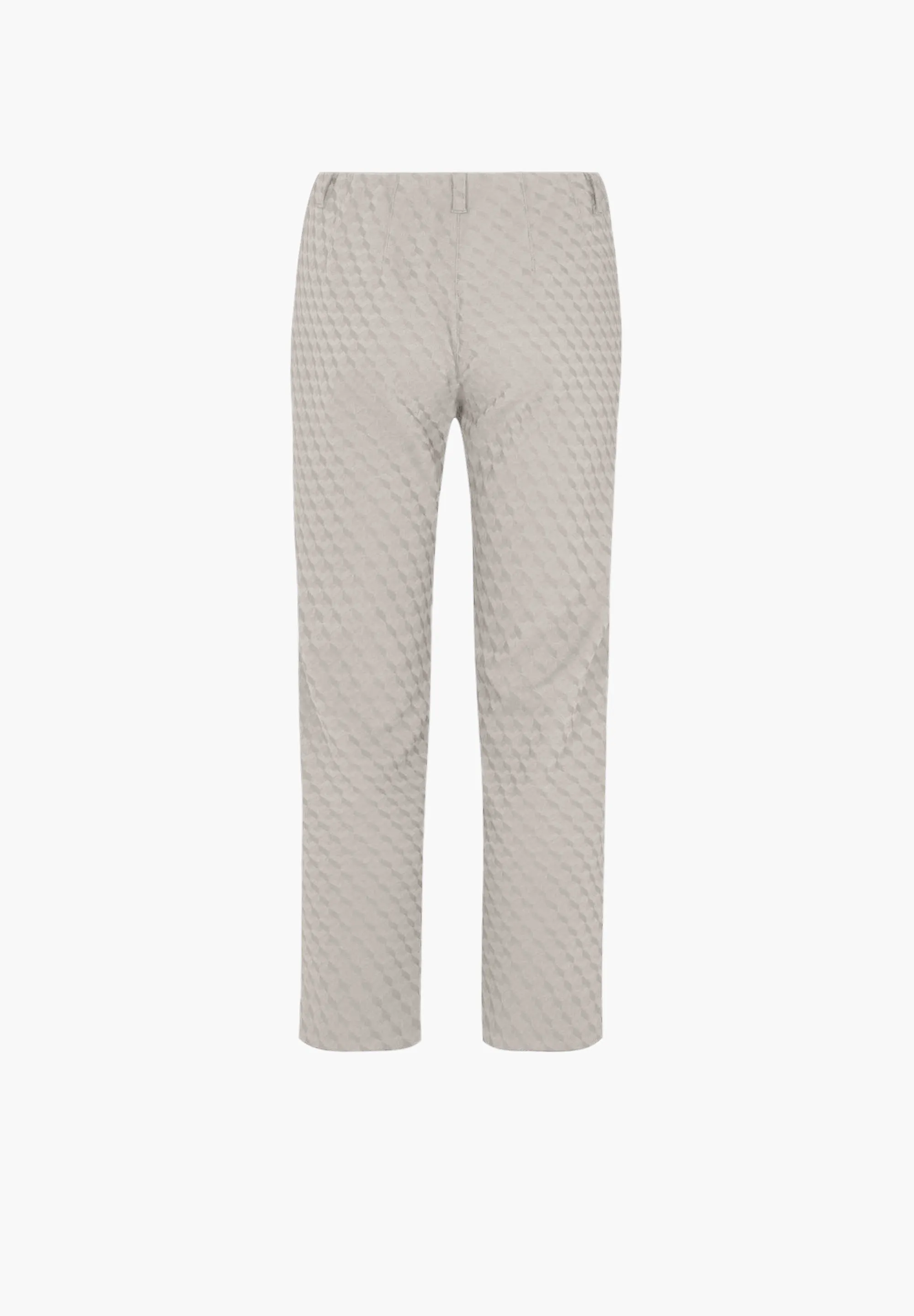 Kelly Regular Crop - Grey Sand Jacquard