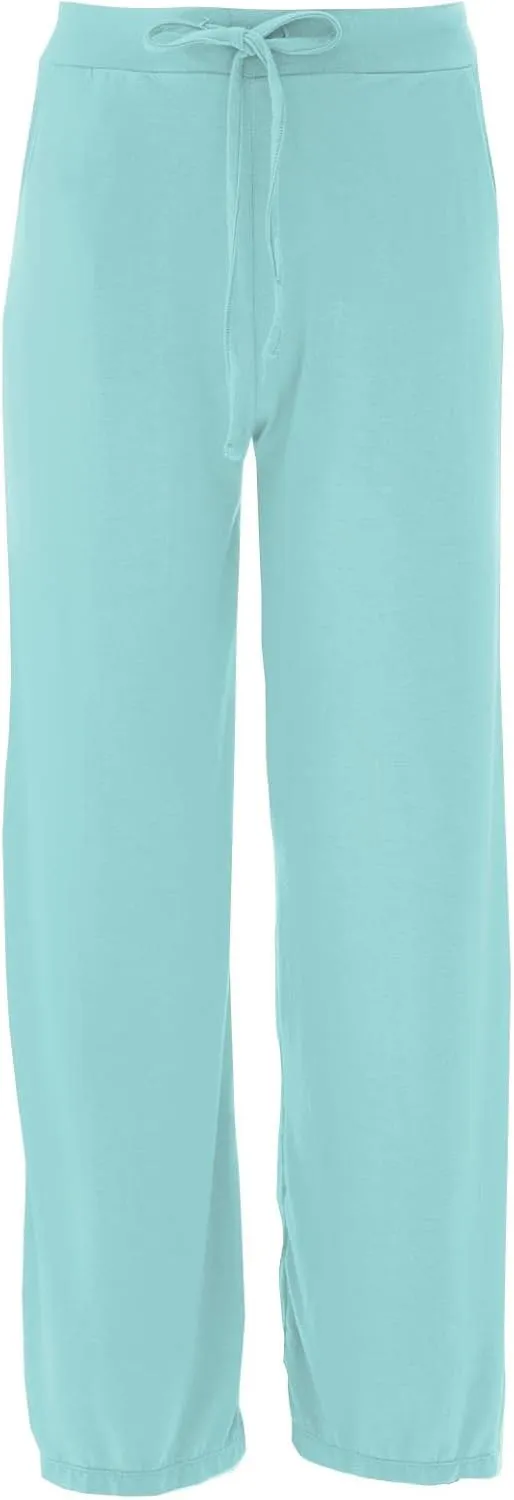 KICKEE Womens Solid Color Lounge Pants, Extra Soft Viscose from Bamboo, Comfortable Loungewear for Women