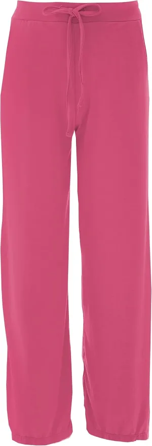 KICKEE Womens Solid Color Lounge Pants, Extra Soft Viscose from Bamboo, Comfortable Loungewear for Women