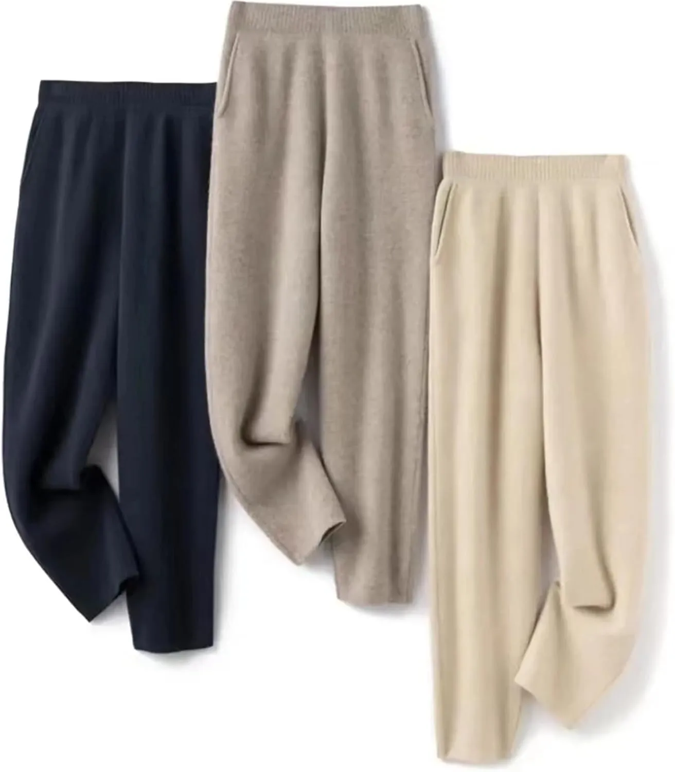Lady Knitted Loose Outerwear Harem Pants Versatile Harem Pants Slimming Trousers
