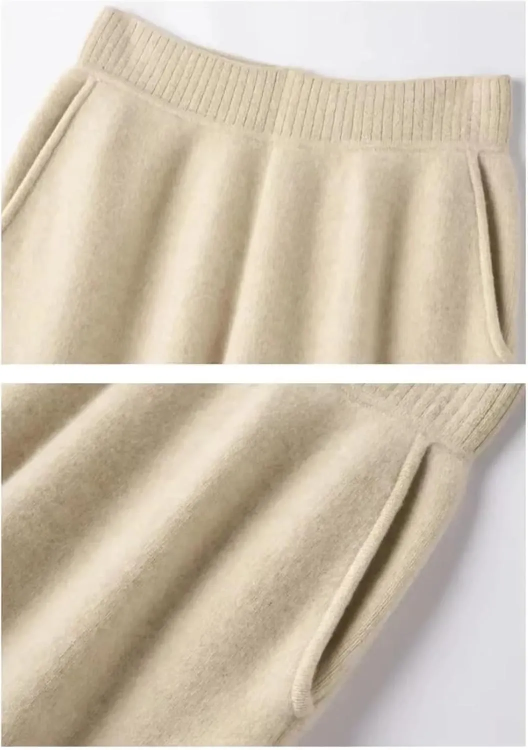 Lady Knitted Loose Outerwear Harem Pants Versatile Harem Pants Slimming Trousers