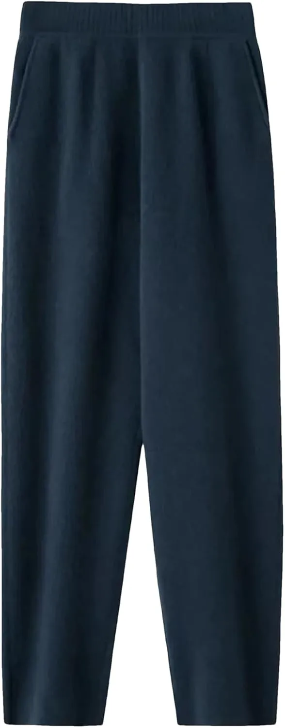 Lady Knitted Loose Outerwear Harem Pants Versatile Harem Pants Slimming Trousers