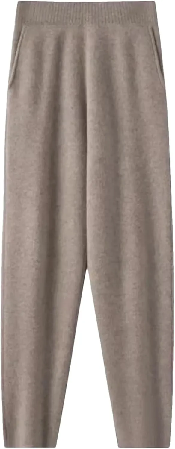 Lady Knitted Loose Outerwear Harem Pants Versatile Harem Pants Slimming Trousers