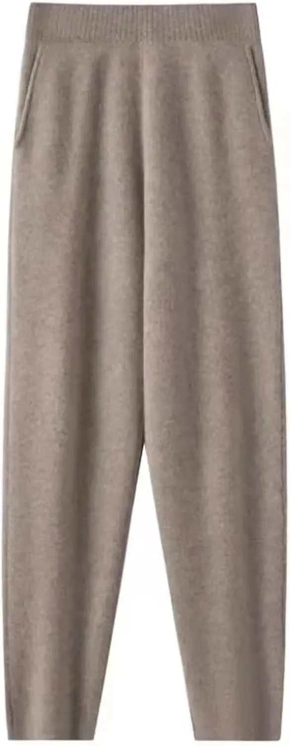 Lady Knitted Loose Outerwear Harem Pants Versatile Harem Pants Slimming Trousers