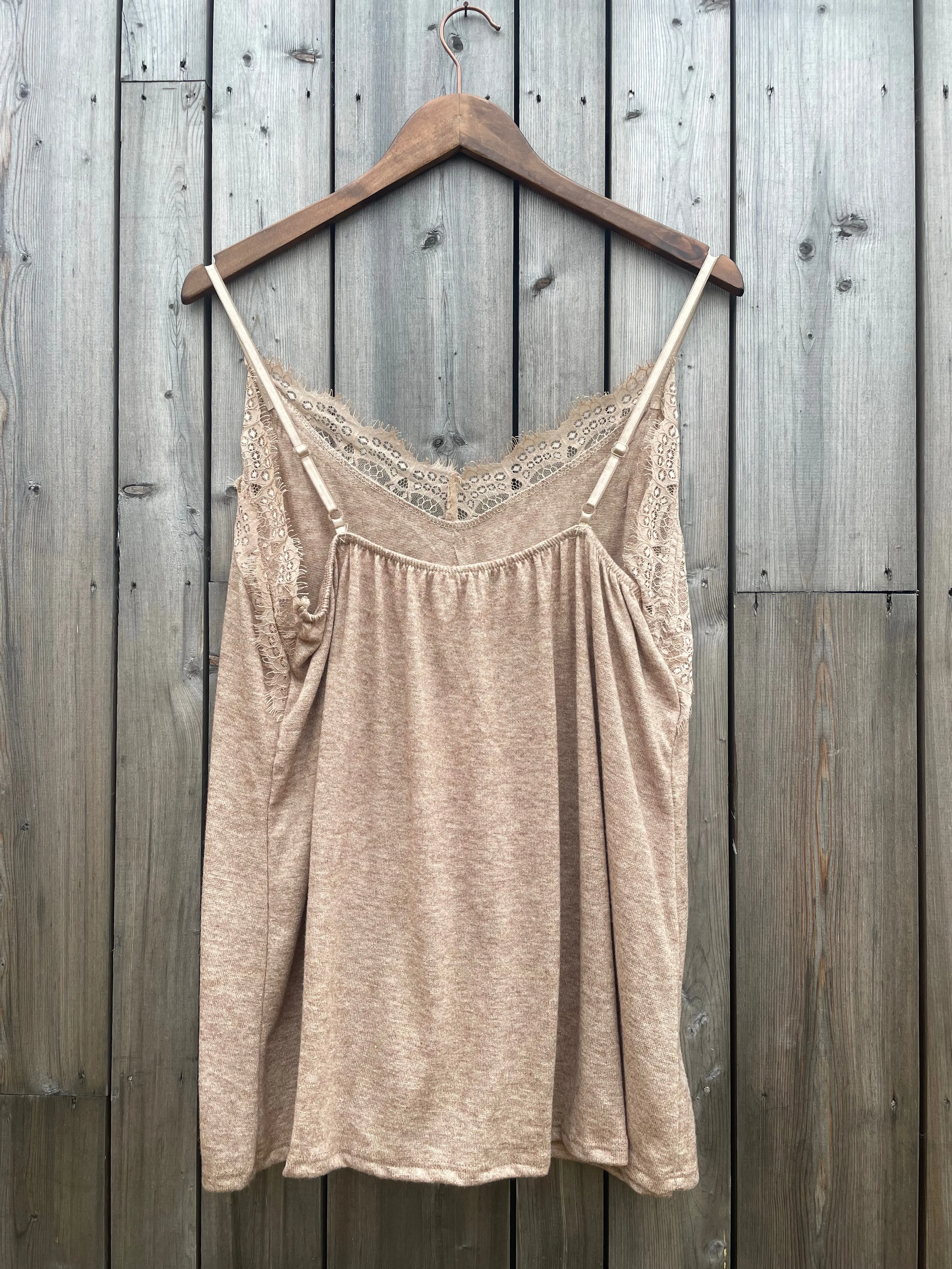 Law and Co Curve - Cali Lace Trim Stretch Camisole - Taupe