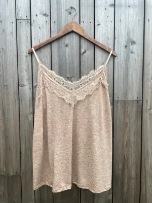 Law and Co Curve - Cali Lace Trim Stretch Camisole - Taupe