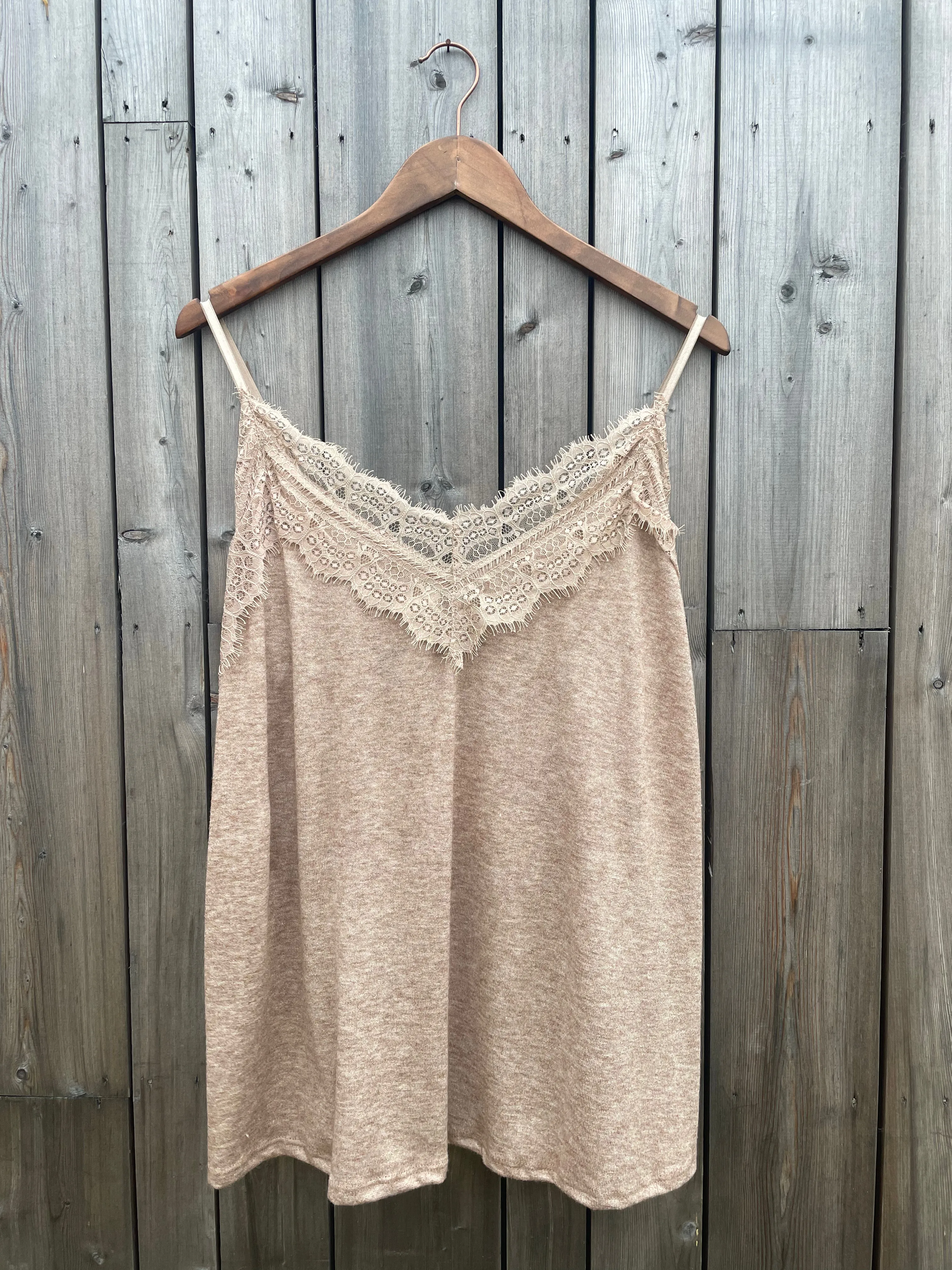 Law and Co Curve - Cali Lace Trim Stretch Camisole - Taupe