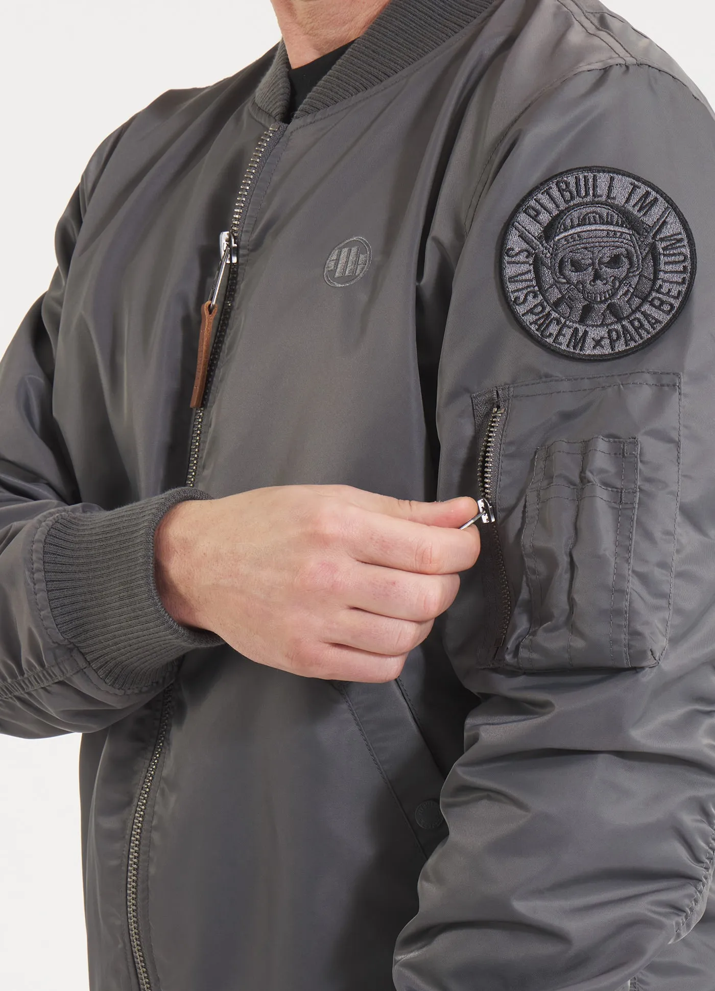 MA-1 Logo Bomber Jacket - Gray