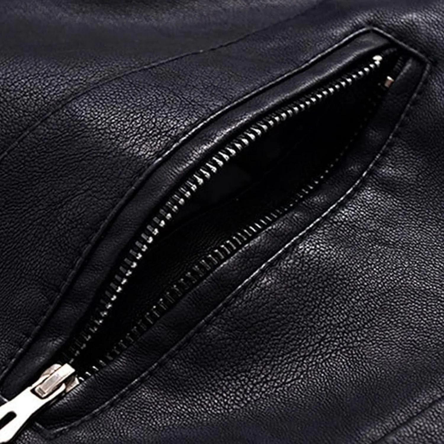 Maiyifu-GJ Men's Faux Leather Lambskin Biker Jacket Winter Warm Motorcycle Outwear Fleece Lined PU Leather Full Zip Jackets
