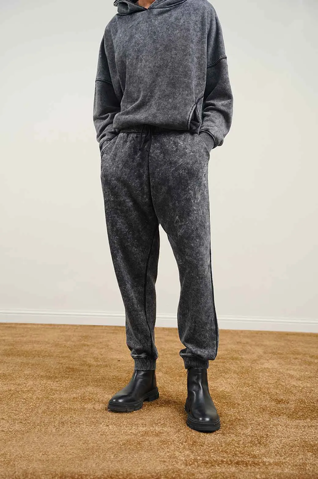 MARBLE WASH JOGGER PANTS