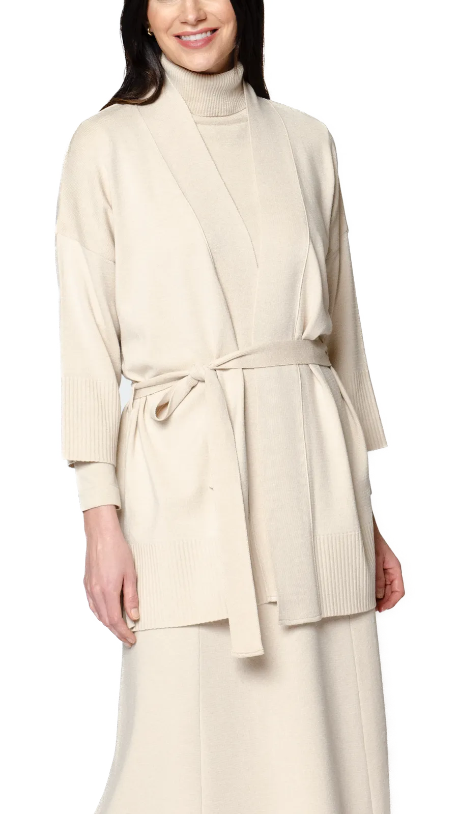 Martina Flat-Knit Vest - Beige Melange