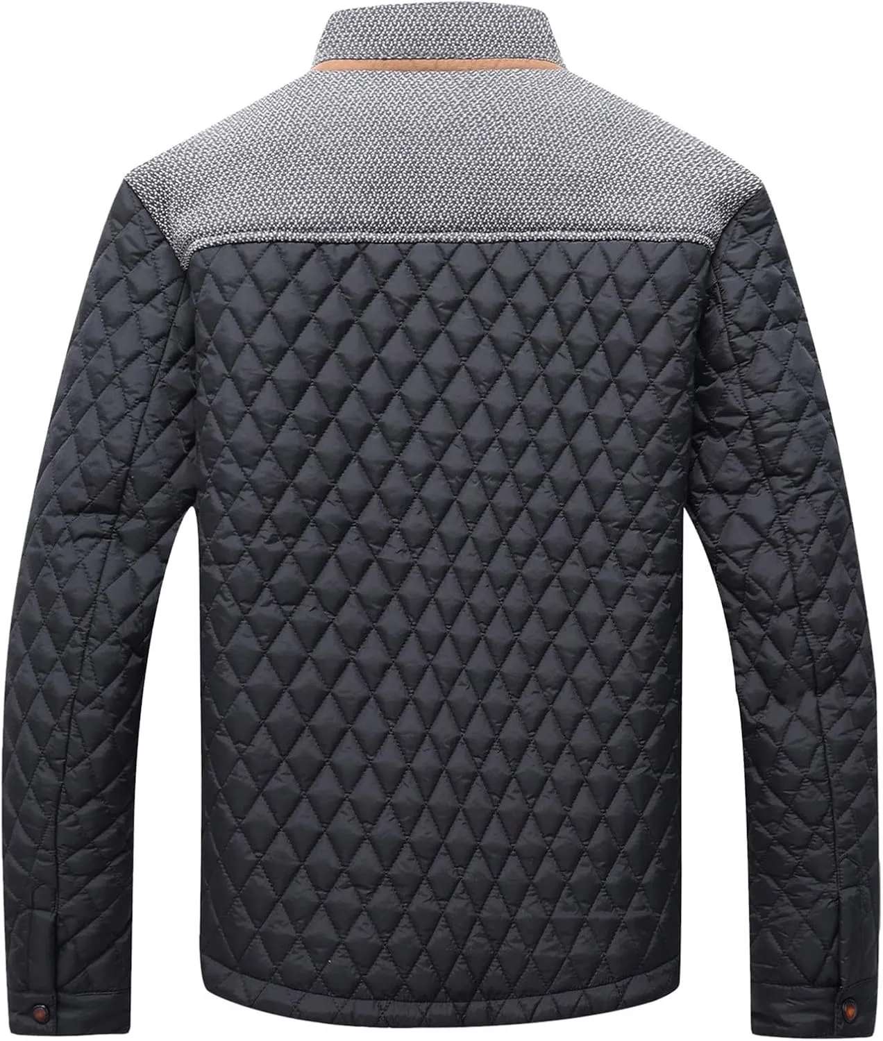 Mens Coat Trend Personality Machine Quilted Clothing Plaid Patchwork Cotton Padded Jacket Men's Ski Jackets plus