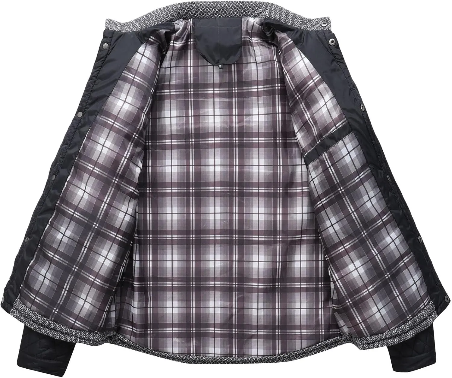 Mens Coat Trend Personality Machine Quilted Clothing Plaid Patchwork Cotton Padded Jacket Men's Ski Jackets plus
