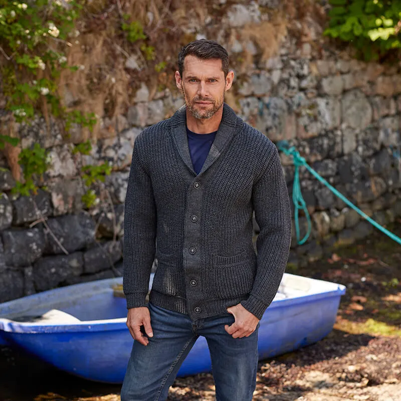 Mens Shawl Collar Cardigan