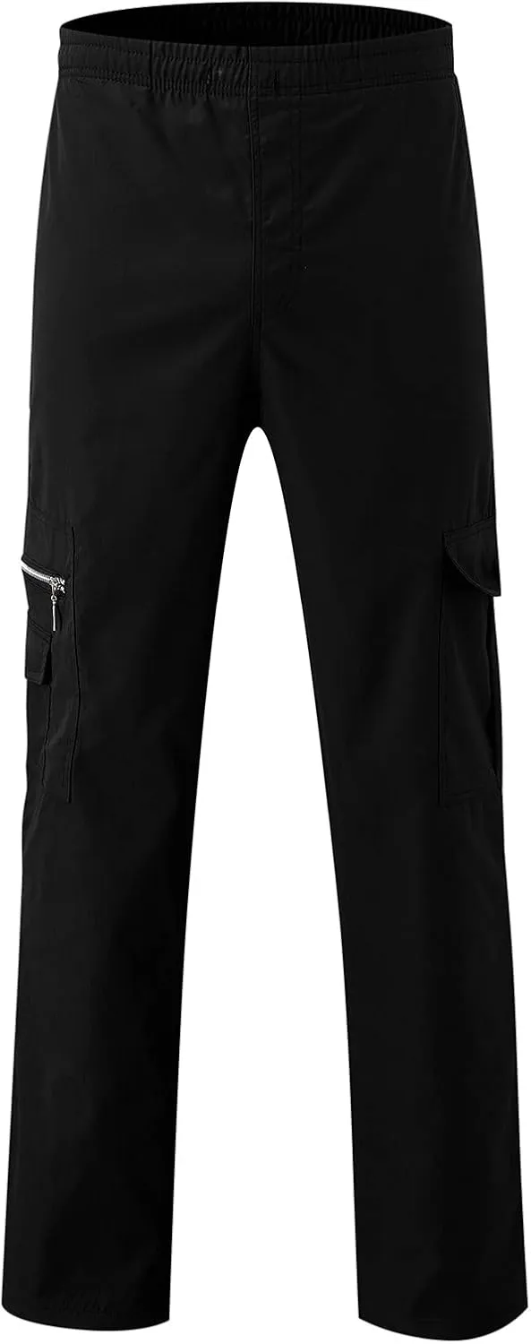 Mens Sweatpants with Pockets Big and Tall Cotton Legging Pants Sweatpants for Men Heavyweight Cargo Casual Sweatpants