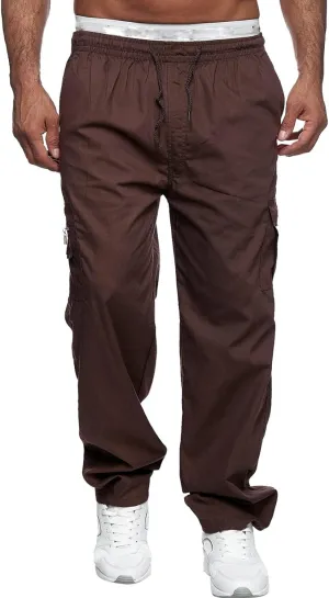 Mens Sweatpants with Pockets Big and Tall Cotton Legging Pants Sweatpants for Men Heavyweight Cargo Casual Sweatpants
