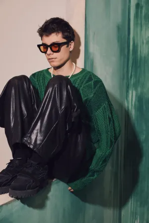 Metallic Coated Balloon Trouser