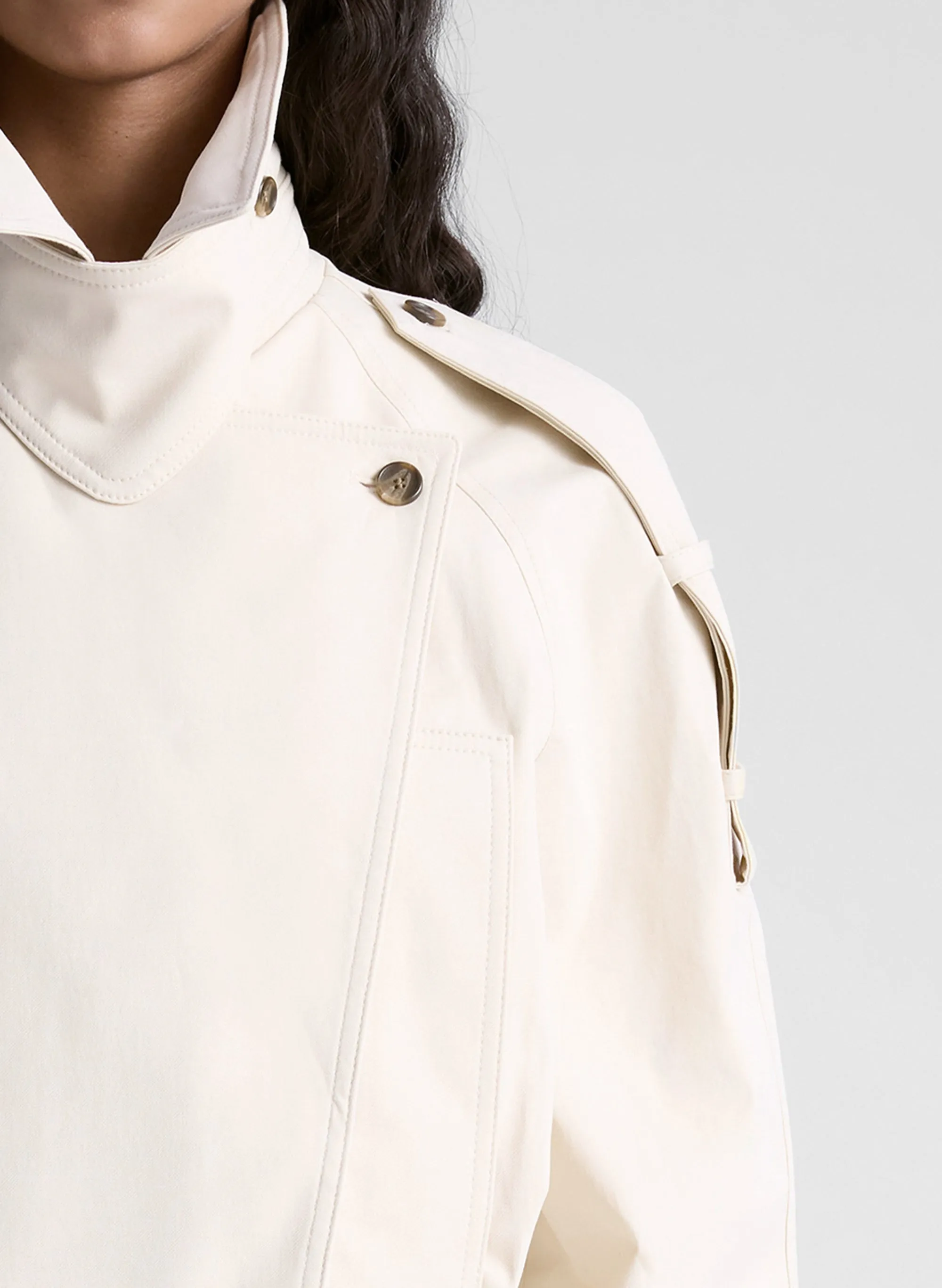 Miles Cropped Trench Jacket