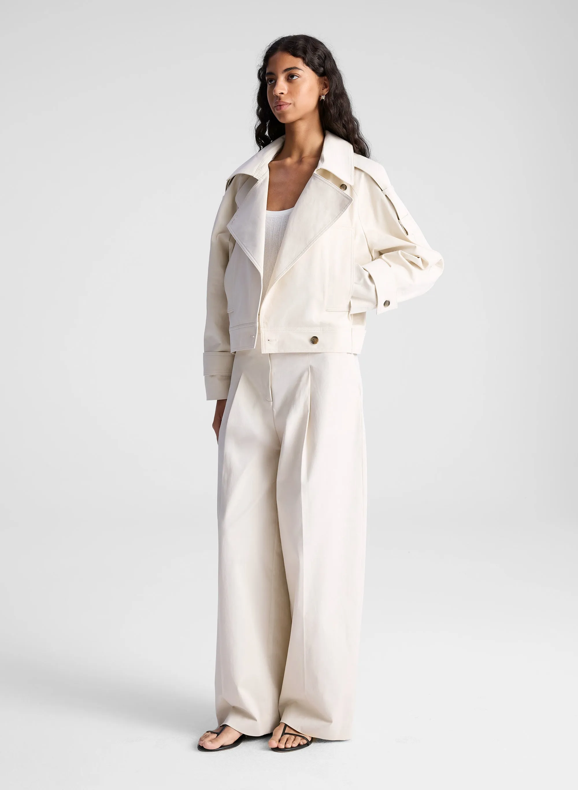 Miles Cropped Trench Jacket