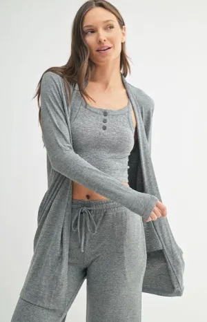 Mono B Brushed Hacci Cardigan