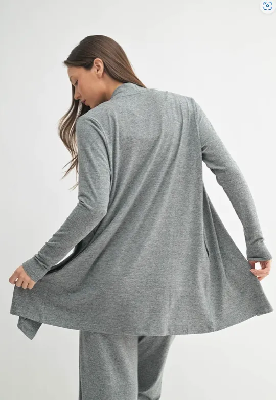 Mono B Brushed Hacci Cardigan