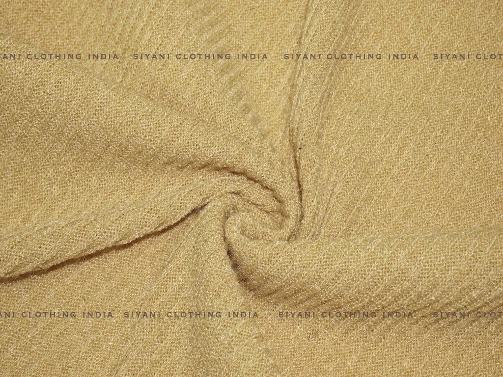 Mustard Woven Wool Fabric