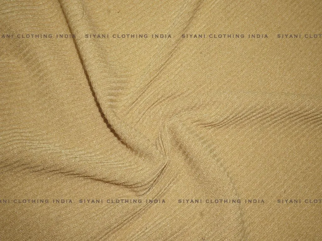 Mustard Woven Wool Fabric