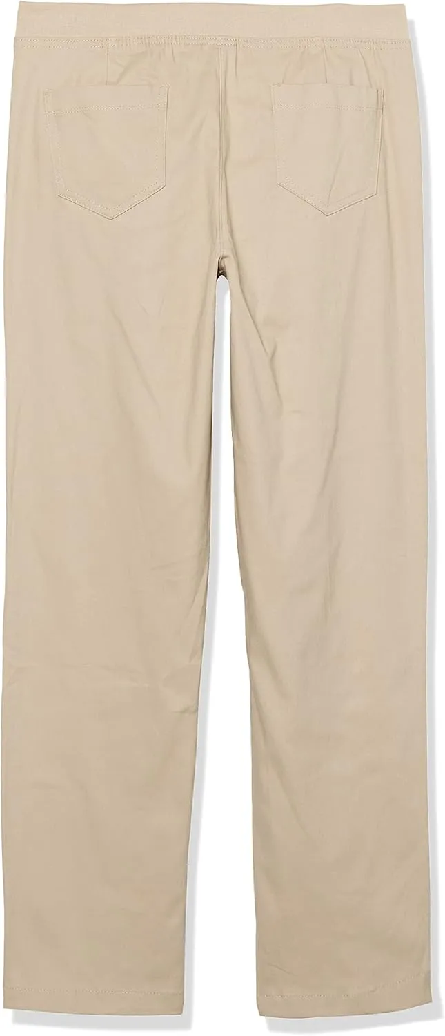 Nautica Girls' Toddler School Uniform Twill Skinny Pants, Comfortable Stretch Material, Wrinkle & Fade Resistant