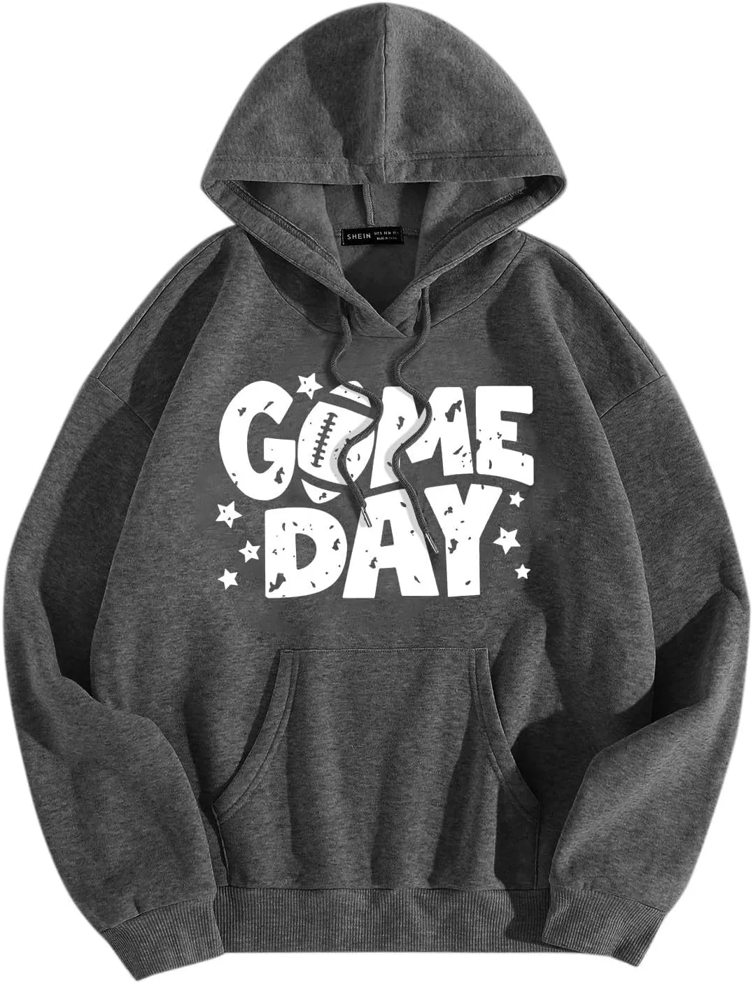 Oversized Hoodies for Women Letter Print Baggy Long Sleeve Stylish Perfect Tops Crew Neck Casual Pullover Sweatshirt