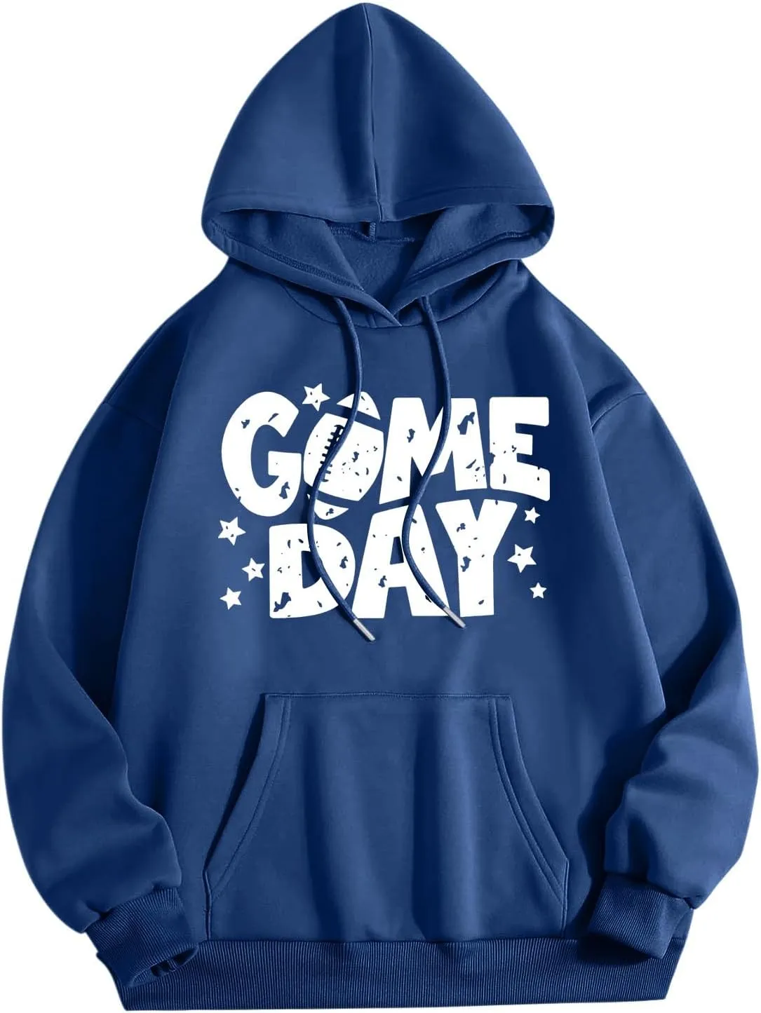 Oversized Hoodies for Women Letter Print Baggy Long Sleeve Stylish Perfect Tops Crew Neck Casual Pullover Sweatshirt