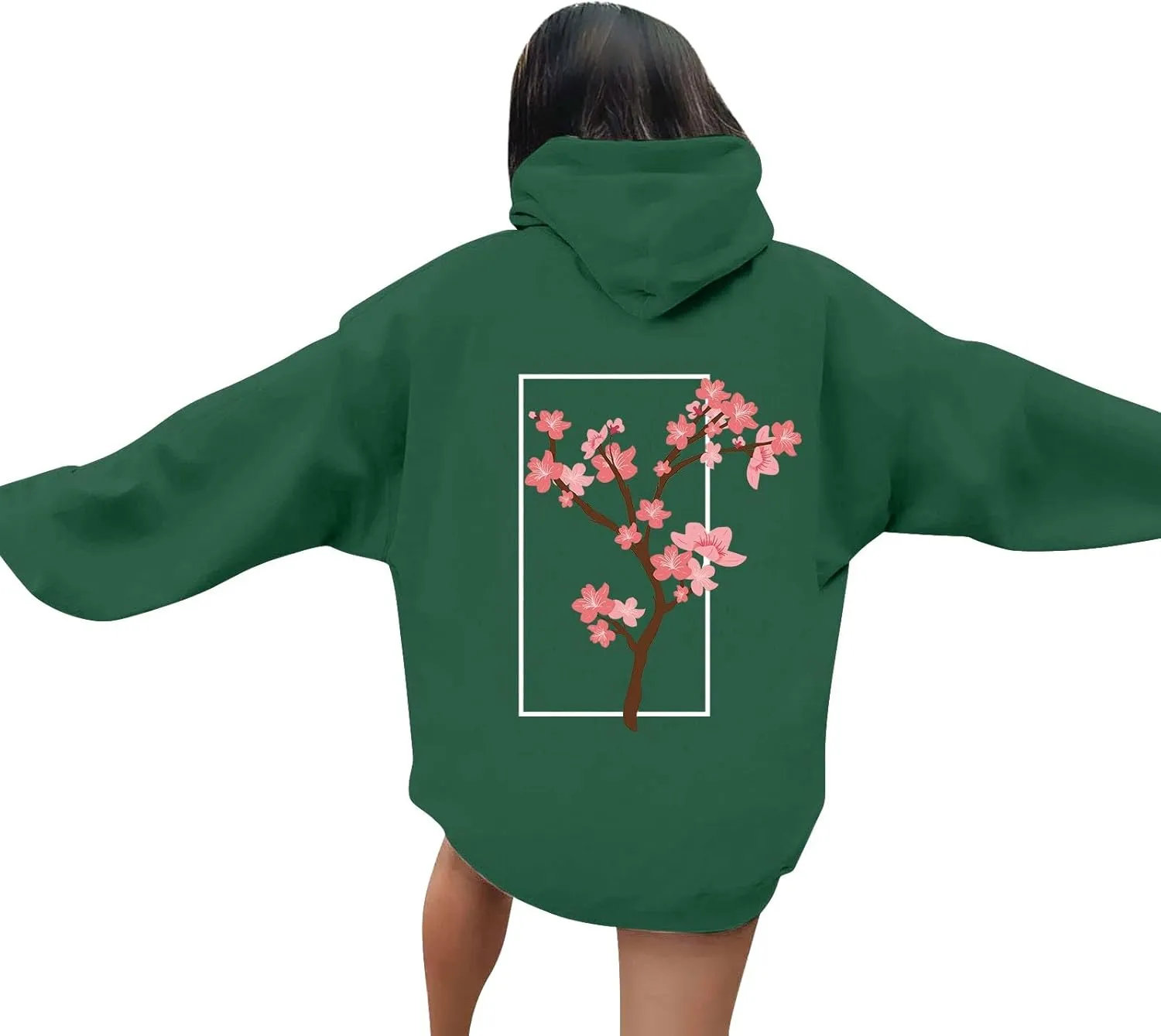 Oversized Hoodies for Women Plus Size Casual Graphic Sweatshirts Y2K Trendy Fall Pullover Top Teen Girls Clothes
