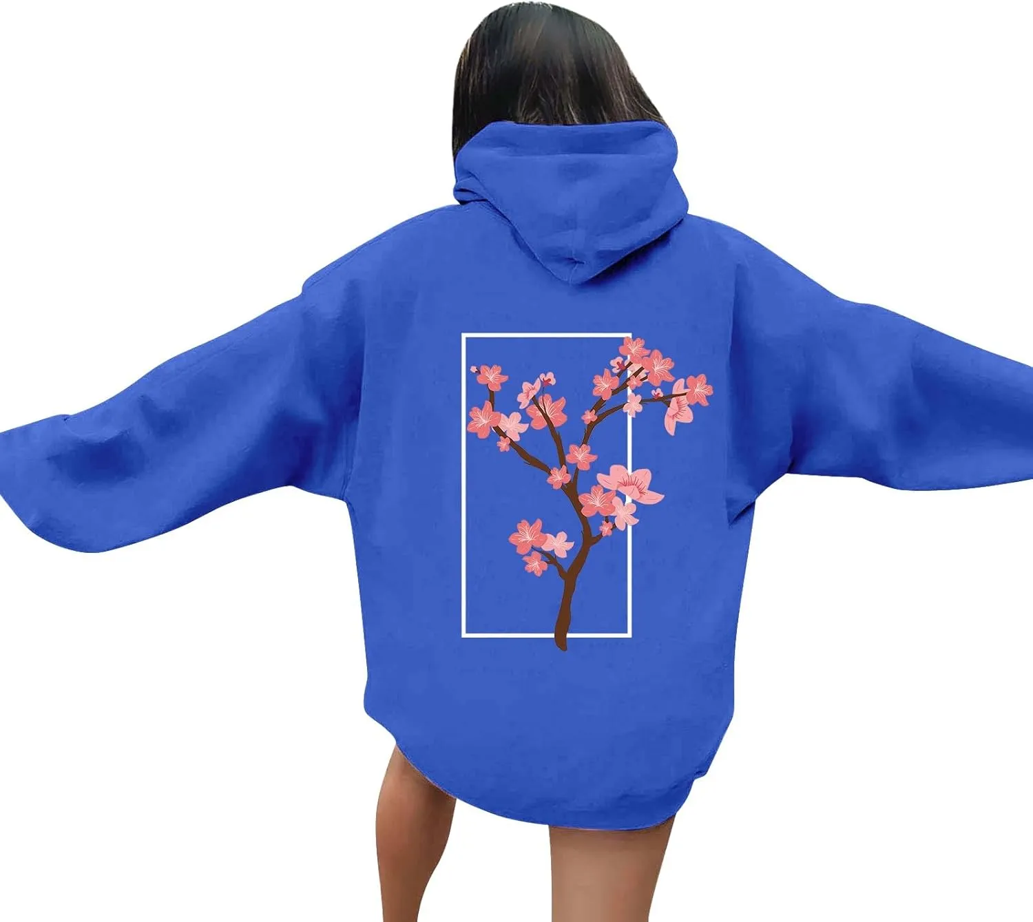 Oversized Hoodies for Women Plus Size Casual Graphic Sweatshirts Y2K Trendy Fall Pullover Top Teen Girls Clothes