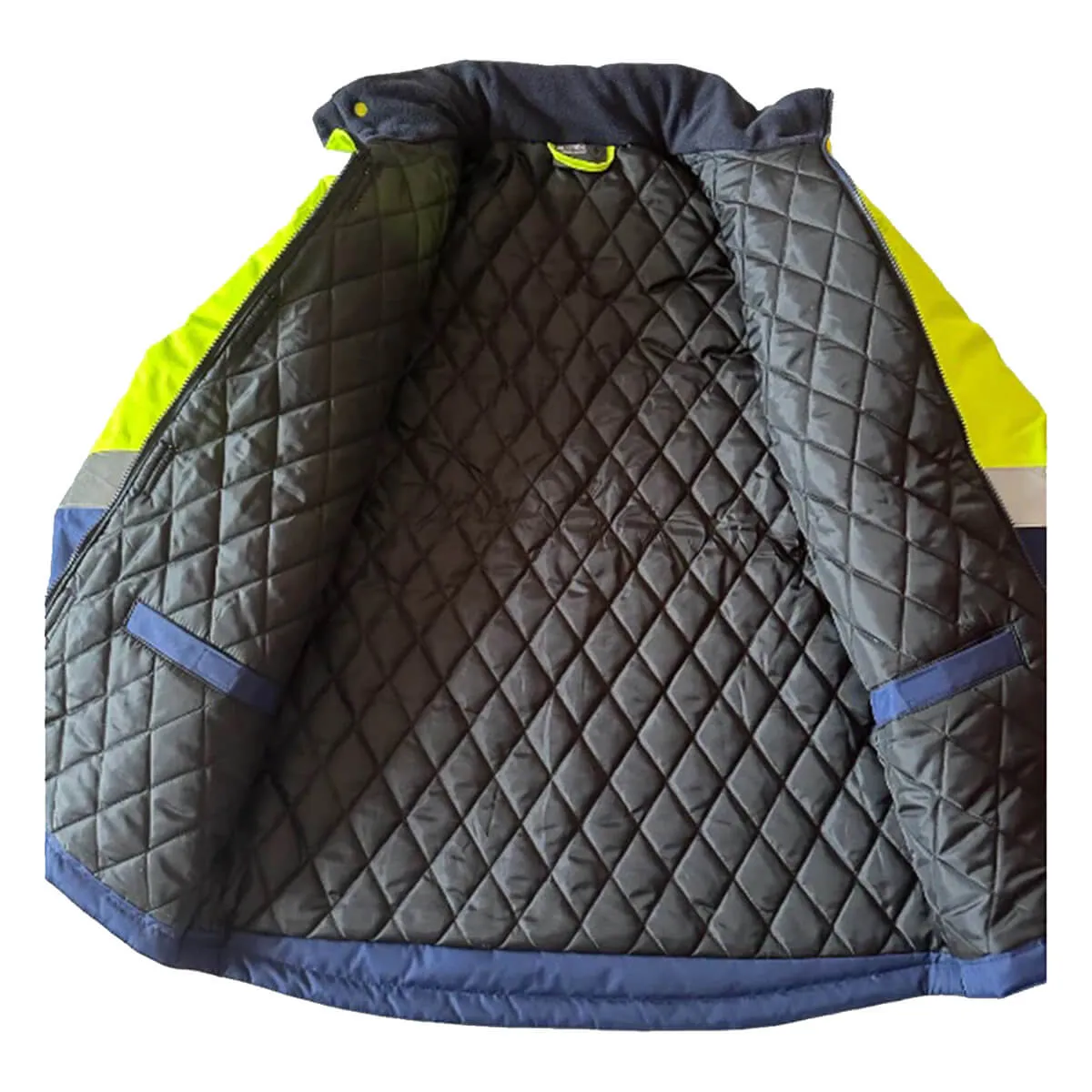 Pilgrim 4631 Mens Hi-Vis Taped Full Zip Jacket with Removable Hood