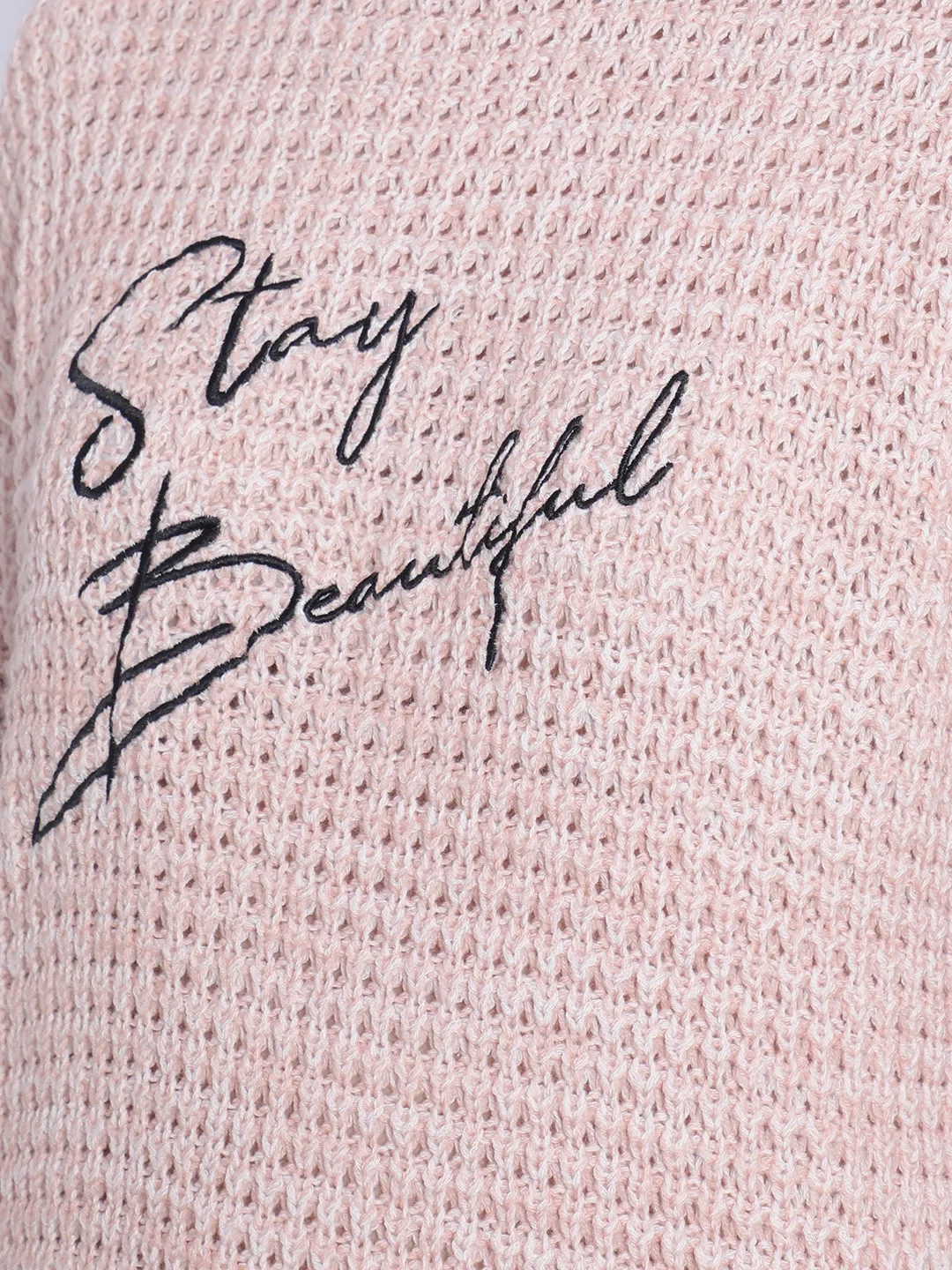 Pink Printed Sweaters