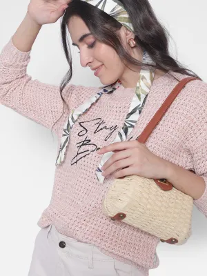 Pink Printed Sweaters