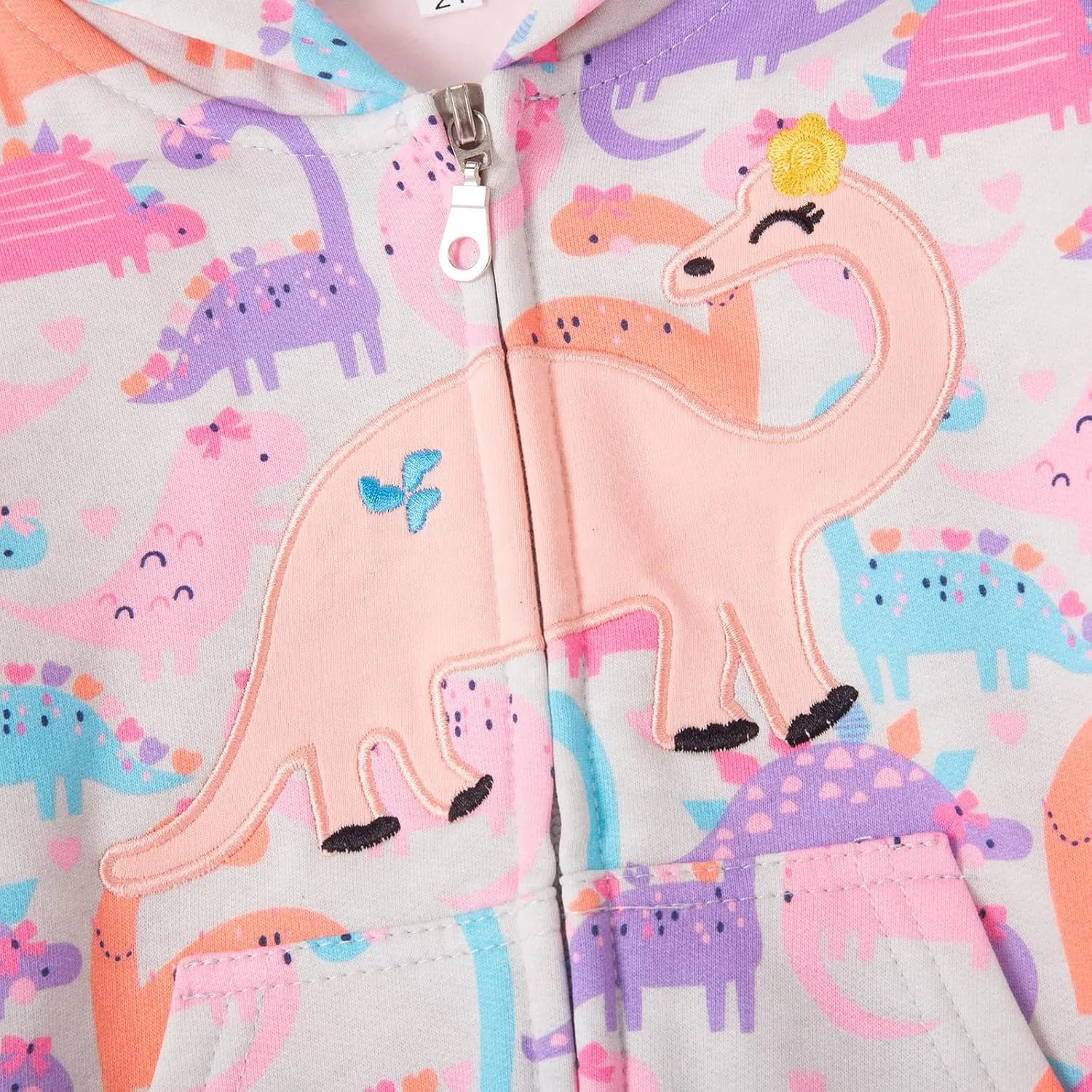 Popshion Toddler Girls Fleece Jackets Cotton Unicorn Hoodie Sweatshirt Fall Winter Zipper Coat Warm Hooded Sweater 2t-7t