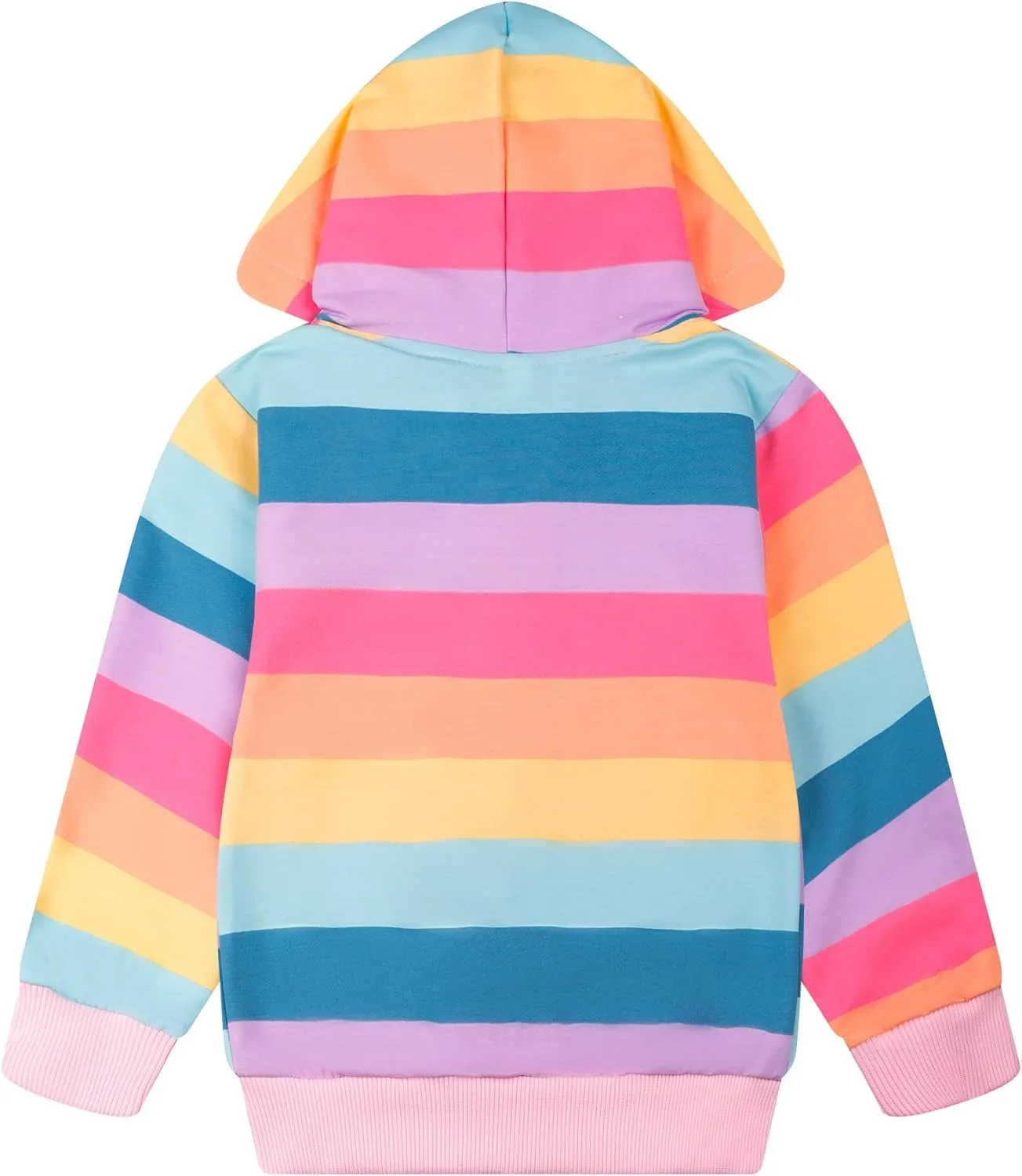 Popshion Toddler Girls Fleece Jackets Cotton Unicorn Hoodie Sweatshirt Fall Winter Zipper Coat Warm Hooded Sweater 2t-7t